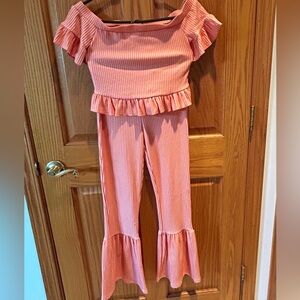 Urban Outfitters Crop Top and Flare Legging Size Small